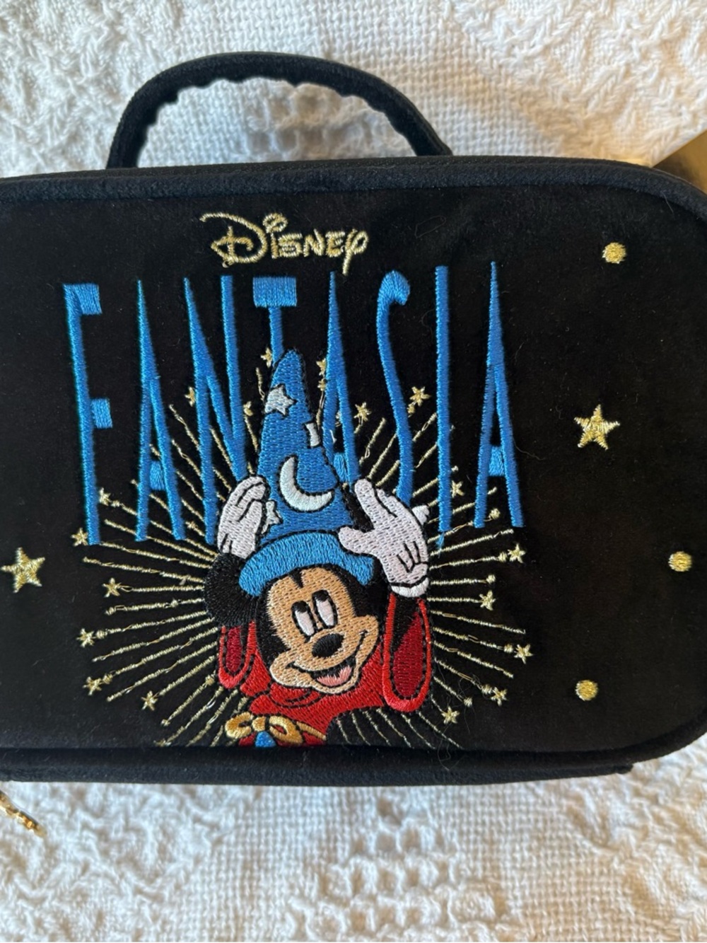 Primark Disney Fantasia Black Blue Red Cosmetic Case